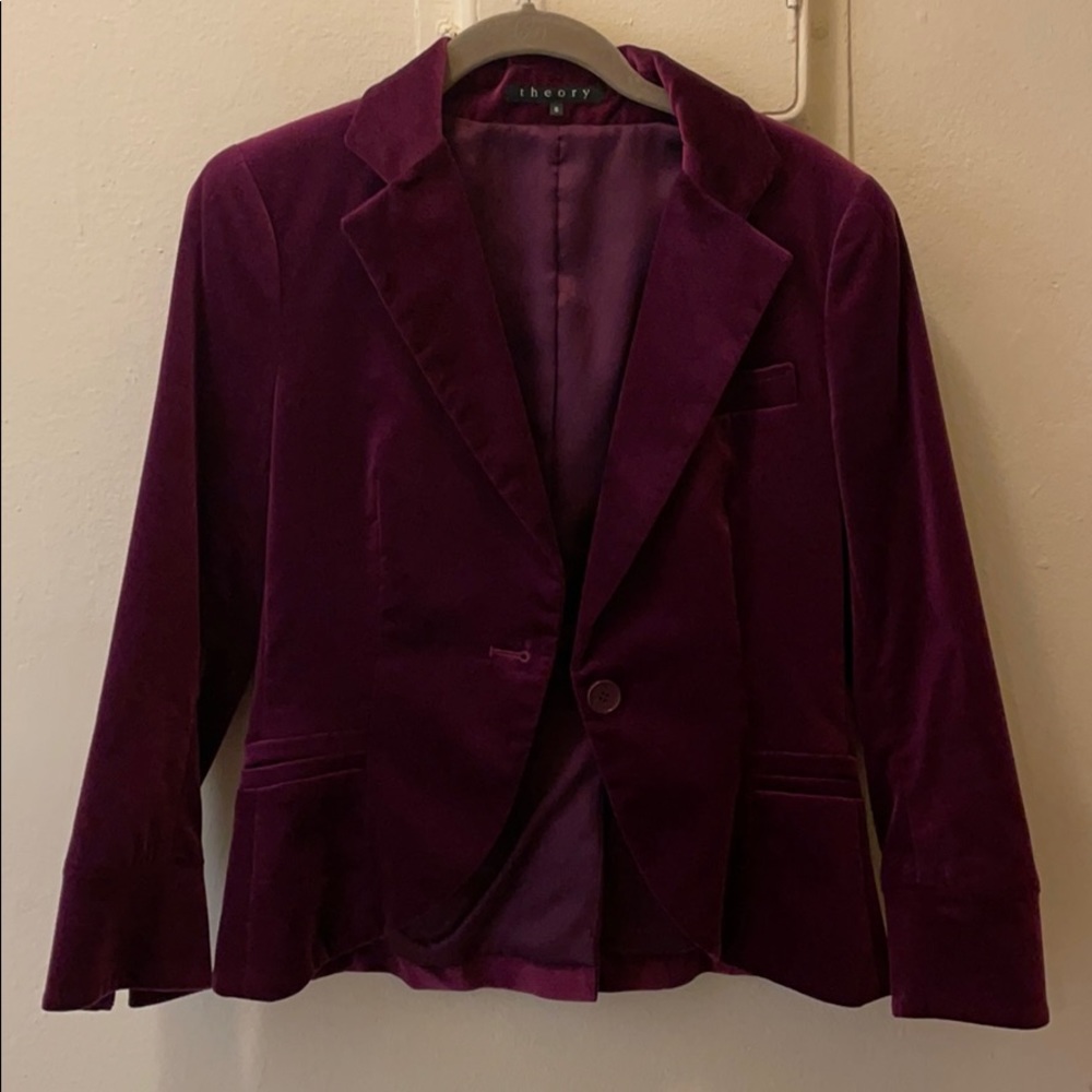 Theory velvet blazer